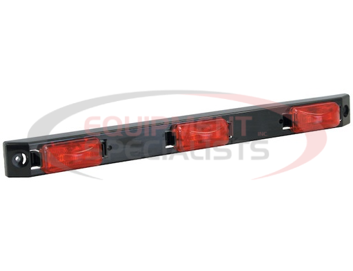 (Buyers) [5621719] 17 INCH RED POLYCARBONATE ID BAR LIGHT WITH 9 LED