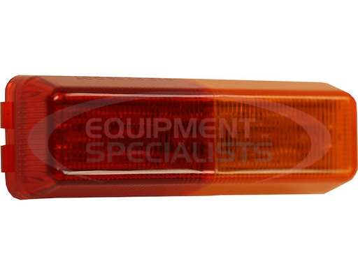 (Buyers) [5623712] 3.75 INCH AMBER/RED RECTANGULAR MARKER/CLEARANCE LIGHT WITH 2 LED