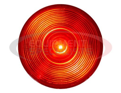 (Buyers) [5624101] 4 INCH RED ROUND STOP/TURN/TAIL LIGHT KIT WITH 1 LED