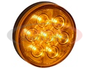 4 INCH AMBER ROUND TURN & PARK LIGHT WITH 7 LEDS