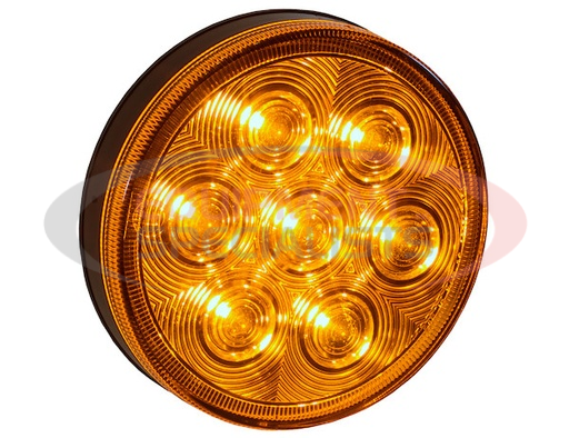 (Buyers) [5624207] 4 INCH AMBER ROUND TURN &amp; PARK LIGHT WITH 7 LEDS