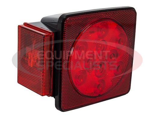 (Buyers) [5625111] Passenger Side 5 Inch Box-Style LED Stop/Turn/Tail Light for Trailers Under 80 Inches Wide