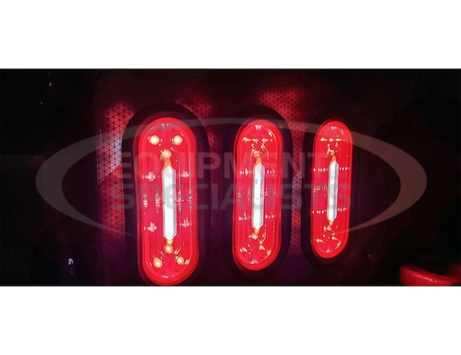 (Buyers) [5626132] 6 Inch Oval Stop/Turn/Tail + Backup Combination Light with Light Stripe LED Tubes
