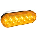 AMBER 6 INCH OVAL STOP/TURN/TAIL LIGHT WITH 6 LEDS