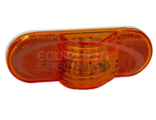(Buyers) [5626209] 6 Inch Amber Oval Mid-Turn Signal-Side Marker Light Kit with 9 LEDs (PL-3 Connection, Includes Grommet and Plug)