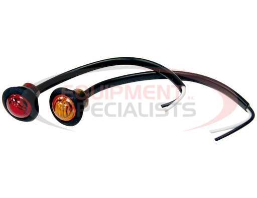 (Buyers) [5627524] .75 Inch Round Marker Clearance Lights - 3 LED Amber With Stripped Leads