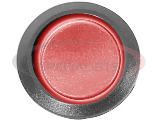 (Buyers) [6391100] ON/OFF MINI ROUND ROCKER SWITCH ILLUMINATED RED