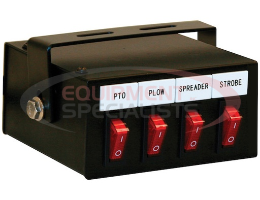 (Buyers) [6391104] 4 FUNCTION BACKLIT PRE-WIRED SWITCH BOX FUSED WITH RELAY AND CIRCUIT BREAKER