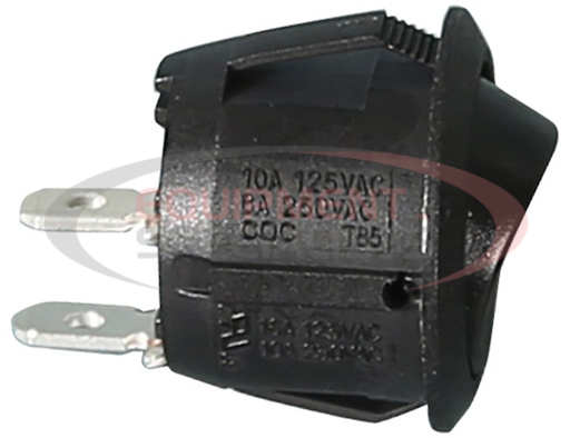 (Buyers) [6391105] MOMENTARY AND ON/OFF MINI ROUND ROCKER SWITCH BLACK