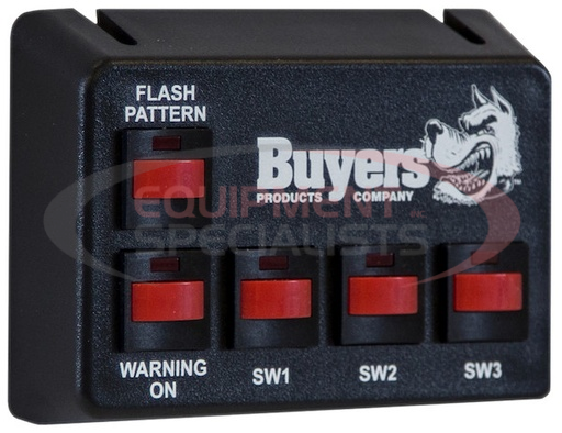 (Buyers) [6391205] Black Pre-Wired Switch Panel 4-On/Off 1-Momentary