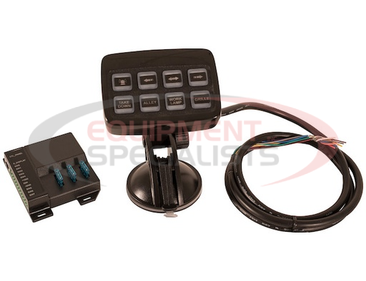 (Buyers) [6391209] 8 Function Programmable Pre-Wired Switch Panel For Lightbar Operation