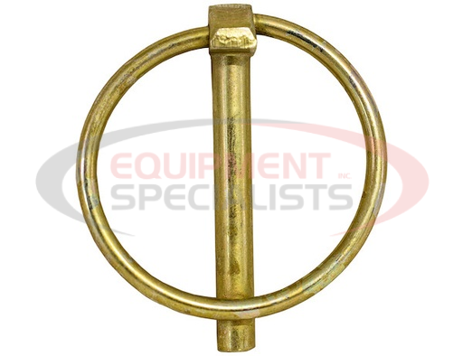 (Buyers) [66000] YELLOW ZINC PLATED LINCH PIN - 1/4 DIAMETER X 1-3/4 INCH LONG WITH RING