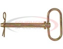 Yellow Zinc Plated Hitch Pins - 1-1/4 Diameter x 7 Inch Usable Length