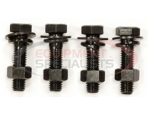 (Buyers) [8520] Mounting Kit: (4) 1/2 in. x 2 in. Grade 8 cap screws, (4) 1/2 in. Grade 8 hex nuts, and (4) 1/2 in. heavy lock washers