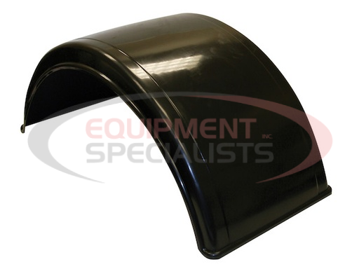 (Buyers) [8590195] Smooth Black Polyethylene Fender-Fits Minimum 19.5 Inch Dual Rear Wheels