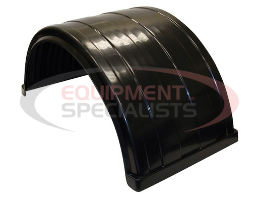 (Buyers) [8590245] Ribbed Black Polyethylene Fender-Fits Up to 24.5 Inch Dual Rear Wheels