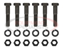 Mounting Kit: (6) 1/2 in. x 2-1/2 in. Grade 8 cap screws, (6) 1/2 in. Grade 8 hex nuts, and (6) 1/2 in. heavy lock washers