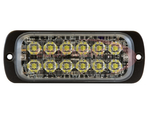 (Buyers) [8892601] Thin Dual Row 4.5 Inch Clear LED Strobe Light