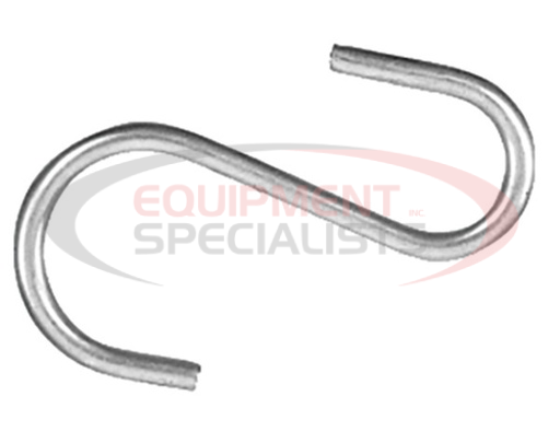 (Buyers) [9225] 2-1/2 Inch Zinc Plated S-Hook For Tarp Straps - 100/Carton