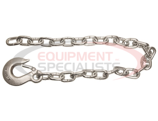 (Buyers) [B03822SC] 3/8x22 Inch Class 4 Trailer Safety Chain With 1 Forged Eye Slip Hook-30 Proof