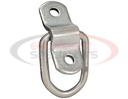 1/4 Inch Rope Ring With 2-Hole Mounting Bracket Zinc Plated