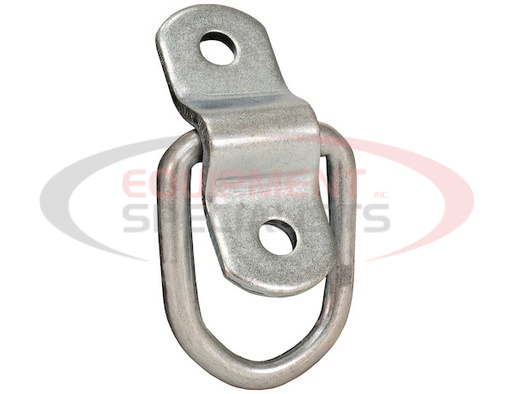 (Buyers) [B20] 1/4 Inch Rope Ring With 2-Hole Mounting Bracket Zinc Plated