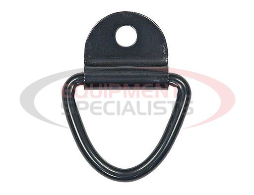 (Buyers) [B21] 1/4 Inch Forged Rope Ring With 1-Hole Integral Mounting Bracket Zinc Plated