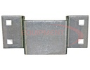 Zinc Tapered Bolt-On Stake Pocket - 1.5x3 Inch Inside Top/1.5x2.88 Inch Bottom