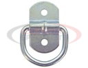 1/4 Inch Forged Light Duty Rope Ring With 2-Hole Mounting Bracket - Stainless Steel