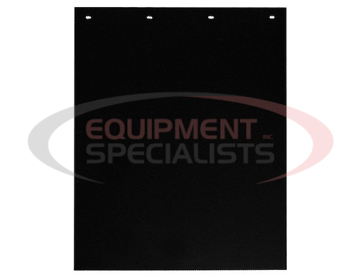 (Buyers) [B24PSRPB] Spray Reducing Grooved Black Polymer Mudflaps 24x24 Inch