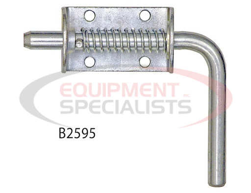(Buyers) [B2595LKB] 1/2 INCH ZINC PLATED SPRING LATCH ASSEMBLY WITH KEEPER