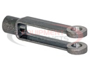 Adjustable Yoke End 1/2-20 NF Thread And 3/8 Inch Diameter Thru-Hole