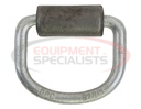 3/8 Inch Heavy Duty Rope Ring With Weld-On Mounting Bracket Zinc Plated