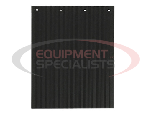 (Buyers) [B30PSRPB] Spray Reducing Grooved Black Polymer Mudflaps 24x30 Inch