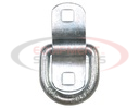 3/8 Inch Forged D-Ring With Surface Mounted 2-Hole Mounting Bracket Zinc Plated