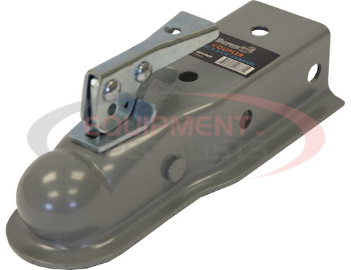 (Buyers) [0091060] Straight Tongue Coupler - 2 Inch Ball, 2-1/2 Inch Channel, 300 Pound Tongue Weight, Primed Steel