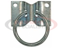 Surface Mounted Rope Ring With 2-Hole Integral Mounting Bracket Zinc Plated