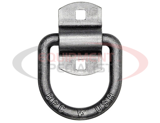 (Buyers) [B38] DOMESTICALLY FORGED 1/2 INCH FORGED D-RING WITH 2-HOLE MOUNTING BRACKET