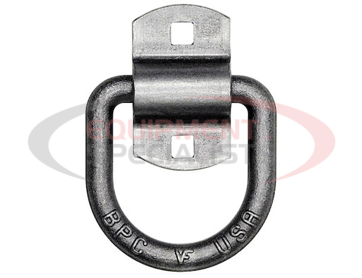 (Buyers) [B38] Domestically Forged 1/2 Inch Forged D-Ring With 2-Hole Mounting Bracket