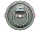 1/2 Inch Forged D-Ring With 2-Hole Mounting Bracket With Recessed Pan Mount