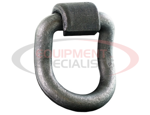 (Buyers) [B5055] 1 INCH FORGED 55° ANGLED D-RING WITH WELD-ON MOUNTING BRACKET