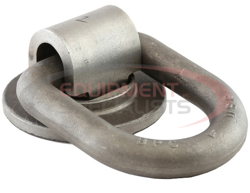 (Buyers) [B51] 1 INCH FORGED 360° ROTATING D-RING WITH WELD-ON MOUNTING BRACKET