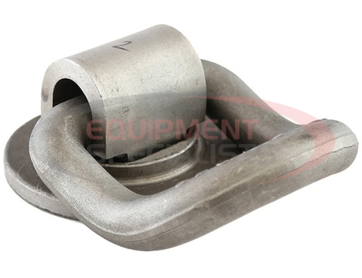 (Buyers) [B52] 1 Inch Forged 360? Rotating 55? Angled D-Ring With Weld-On Mounting Bracket