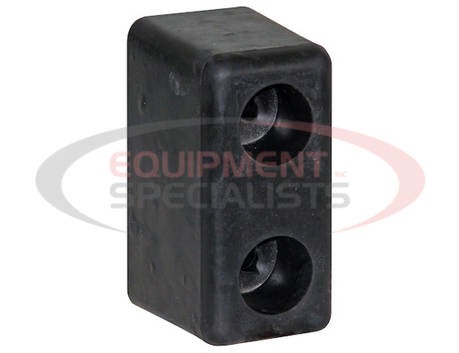 (Buyers) [B5500] Molded Rubber Bumper - 3 x 3-1/2 x 6 Inch Tall - Set of 2, Unpackaged
