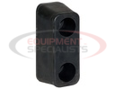 Molded Rubber Bumper - 2-9/16 x 3 x 6 Inch Tall - Set of 2