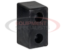 Molded Rubber Bumper - 3-1/2 x 3-1/2 x 6 Inch Tall - Set of 2