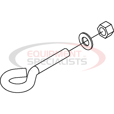 (Boss) [HDW17603] EYEBOLT KIT, 5/8-11X5, NUTWASHER