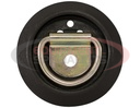 Surface Mounted Rope Ring Plastic Pan With 1/4 Inch Diameter Steel Ring